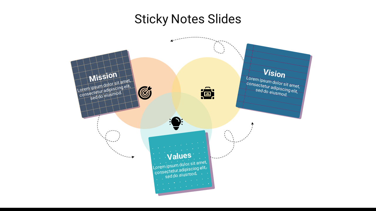 Best Sticky Notes Google Slides Presentation Template 